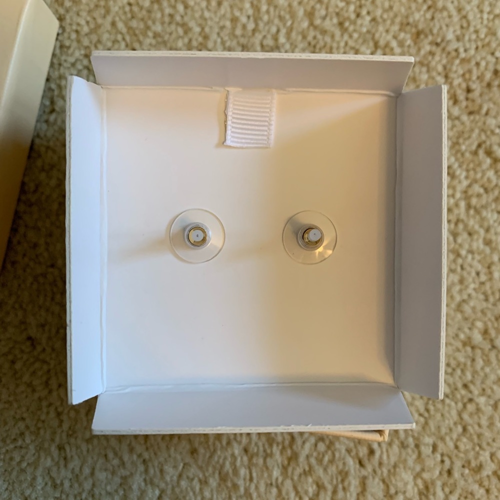 {C&C California} NWOT! Rainbow Crystal Butterfly Stud Earrings - Picture 3 of 3